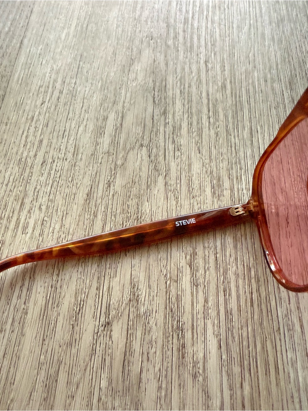 otra stevie brown tortoise pink lens classic aviator sunglasses eyewear NEW - Picture 4 of 4